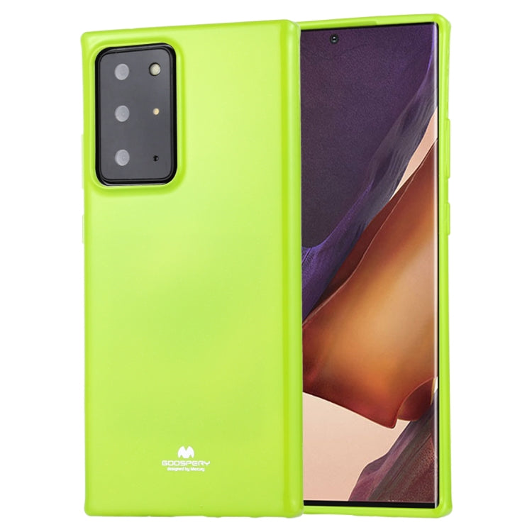 For Samsung Galaxy Note20 Ultra GOOSPERY JELLY Full Coverage Soft Case(Green)