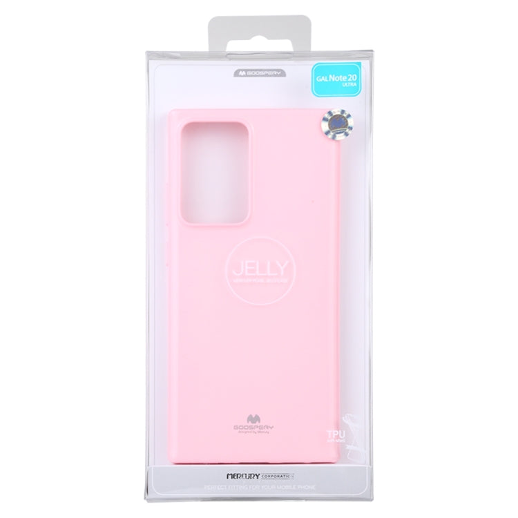 For Samsung Galaxy Note20 Ultra GOOSPERY JELLY Full Coverage Soft Case(Pink)