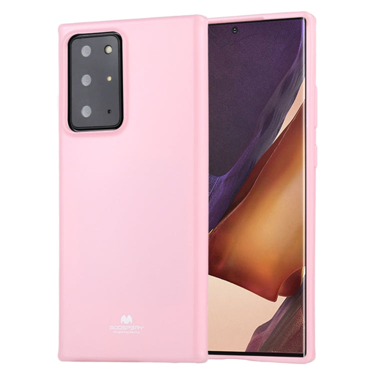 For Samsung Galaxy Note20 Ultra GOOSPERY JELLY Full Coverage Soft Case(Pink)