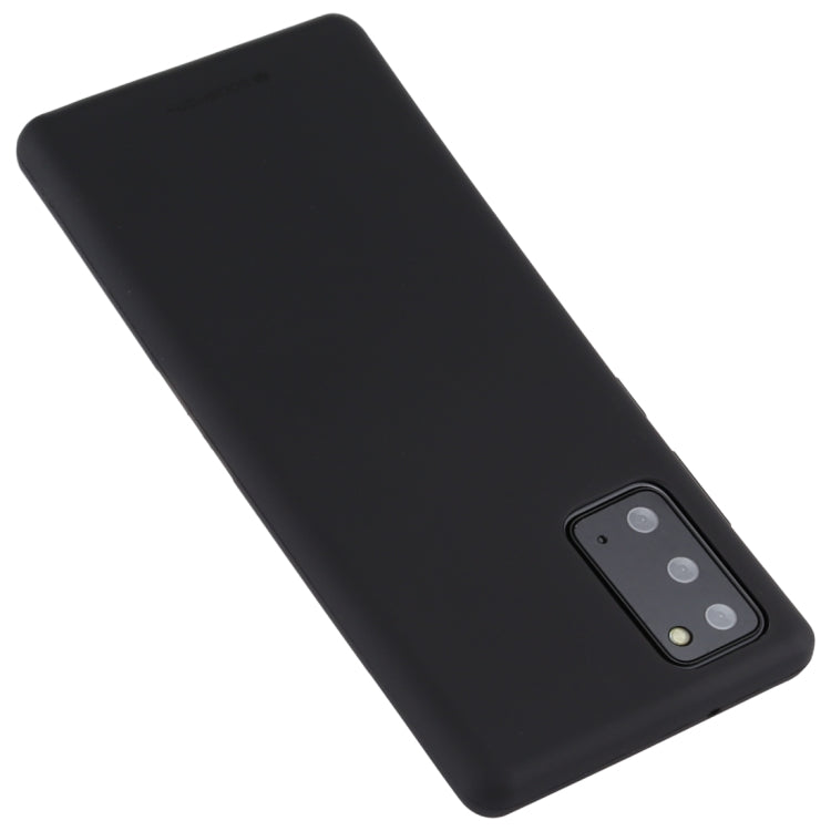 For Samsung Galaxy Note20 GOOSPERY SOFT FEELING Liquid TPU Drop-proof Soft Case(Black)