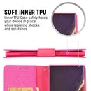 For Samsung Galaxy Note20 Ultra GOOSPERY CANVAS DIARY Canvas Texture Horizontal Flip PU Leather Case, with Holder & Card Slots & Wallet(Black)