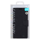 For Samsung Galaxy Note20 Ultra GOOSPERY CANVAS DIARY Canvas Texture Horizontal Flip PU Leather Case, with Holder & Card Slots & Wallet(Black)