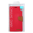 For Samsung Galaxy Note20 Ultra GOOSPERY CANVAS DIARY Canvas Texture Horizontal Flip PU Leather Case, with Holder & Card Slots & Wallet(Red)