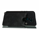 For Xiaomi Redmi Note 8 Pro Mandala Embossed PU + TPU Case with Holder & Card Slots & Photo Frame & Strap(Black)