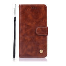 For Samsung Galaxy Note 20 Ultra Copper Buckle Retro Crazy Horse Texture Horizontal Flip Leather Case with Holder & Card Slots & Wallet(Brown)