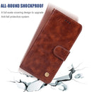 For Samsung Galaxy Note 20 Ultra Copper Buckle Retro Crazy Horse Texture Horizontal Flip Leather Case with Holder & Card Slots & Wallet(Brown)