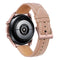 For Samsung Galaxy Watch3 41mm Leather Silver Buckle Watch Band(Pink)