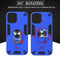 For iPhone 12 / 12 Pro 2 in 1 Armour Series PC + TPU Protective Case with Ring Holder(Royal Blue)