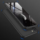 For OPPO Realme C11 GKK Three Stage Splicing Full Coverage PC Protective Case(Black)