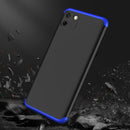 For OPPO Realme C11 GKK Three Stage Splicing Full Coverage PC Protective Case(Black Blue)
