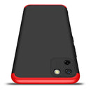 For OPPO Realme C11 GKK Three Stage Splicing Full Coverage PC Protective Case(Black Red)