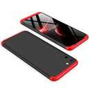 For OPPO Realme C11 GKK Three Stage Splicing Full Coverage PC Protective Case(Black Red)