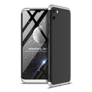 For OPPO Realme C11 GKK Three Stage Splicing Full Coverage PC Protective Case(Black Silver)