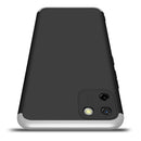 For OPPO Realme C11 GKK Three Stage Splicing Full Coverage PC Protective Case(Black Silver)