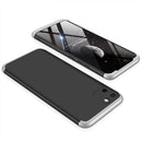 For OPPO Realme C11 GKK Three Stage Splicing Full Coverage PC Protective Case(Black Silver)