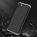 For OPPO Realme C11 GKK Three Stage Splicing Full Coverage PC Protective Case(Black Silver)