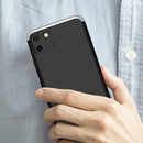 For OPPO Realme C11 GKK Three Stage Splicing Full Coverage PC Protective Case(Black Silver)