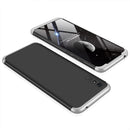 For Xiaomi Redmi 9A GKK Three Stage Splicing Full Coverage PC Protective Case(Black Silver)