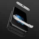 For Xiaomi Redmi 9A GKK Three Stage Splicing Full Coverage PC Protective Case(Black Silver)