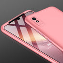 For Xiaomi Redmi 9A GKK Three Stage Splicing Full Coverage PC Protective Case(Rose Gold)