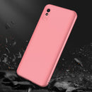 For Xiaomi Redmi 9A GKK Three Stage Splicing Full Coverage PC Protective Case(Rose Gold)