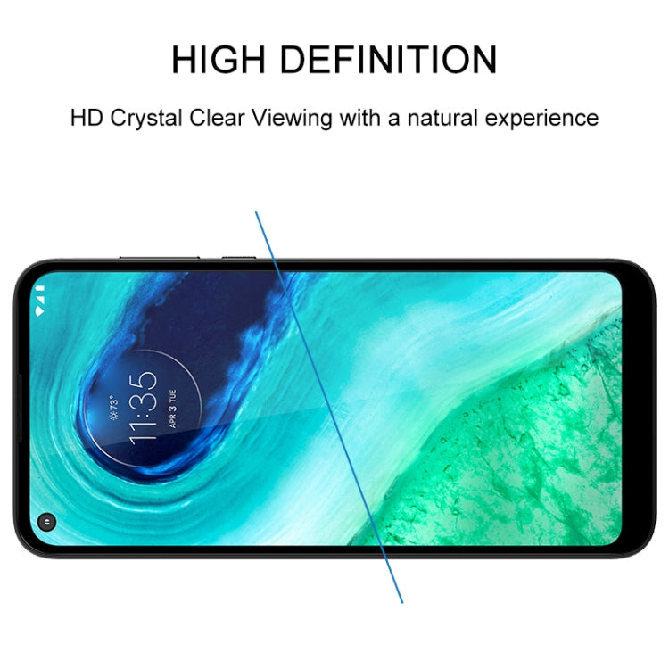 For Motorola Moto G Fast Full Glue Full Screen Tempered Glass Film