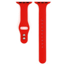 For Apple Watch Series 7 41mm / 6 & SE & 5 & 4 40mm / 3 & 2 & 1 38mm Thin Silicone Double Buckle Watch Band(Country Red)