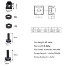 100 PCS Cage Nuts and Screw Cage Nuts M5/M6 + Rack Screws M5 x 16/20,M6 x 16/20
