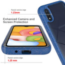 For Samsung Galaxy A01 Shockproof Starry Sky PC + TPU Protective Case(Red)