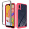 For Samsung Galaxy A01 Shockproof Starry Sky PC + TPU Protective Case(Red)