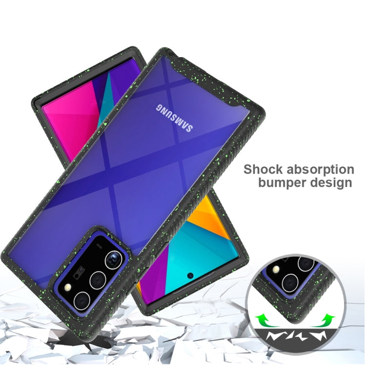 For Samsung Galaxy Note20 Ultra Shockproof Starry Sky PC + TPU Protective Case(Black)