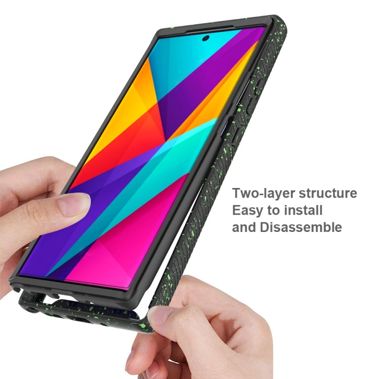 For Samsung Galaxy Note20 Ultra Shockproof Starry Sky PC + TPU Protective Case(Black)