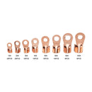 90 PCS Icstation Open Barrel Pure Copper Ring Lug Wire Crimp Terminals Assortment Kit