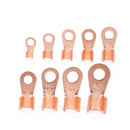 120 PCS Icstation Open Barrel Pure Copper Ring Lug Wire Crimp Terminals Assortment Kit