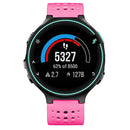 For Garmin Forerunner 235 Two-color Watch Band(Rose Red Black)