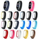 For Xiaomi Mi Band 5 Two-color TPE Watch Band(Sky Blue+White)