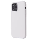 For iPhone 12 mini Solid Color Liquid Silicone Shockproof Protective Case(White)
