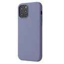 For iPhone 12 mini Solid Color Liquid Silicone Shockproof Protective Case(Lavender Grey)