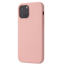 For iPhone 12 mini Solid Color Liquid Silicone Shockproof Protective Case(Sakura Pink)