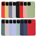 For iPhone 12 / 12 Pro Solid Color Liquid Silicone Shockproof Protective Case(Lilac Purple)