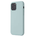 For iPhone 12 Pro Max Solid Color Liquid Silicone Shockproof Protective Case(Emerald Green)