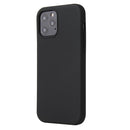 For iPhone 12 Pro Max Solid Color Liquid Silicone Shockproof Protective Case(Black)