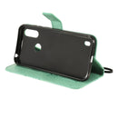 For Motorola Moto E6s (2020) 3D Butterfly Embossed Pattern Horizontal Flip Leather Case with Holder & Card Slot & Wallet & Lanyard(Green)