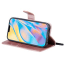 For iPhone 12 mini Solid Color Horizontal Flip Protective Leather Case with Holder & Card Slots & Wallet & Photo Frame & Lanyard(Rose Gold)