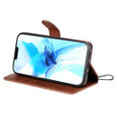 For iPhone 12 / 12 Pro Solid Color Horizontal Flip Protective Leather Case with Holder & Card Slots & Wallet & Photo Frame & Lanyard(Brown)