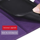 For iPhone 12 / 12 Pro Solid Color Horizontal Flip Protective Leather Case with Holder & Card Slots & Wallet & Photo Frame & Lanyard(Purple)