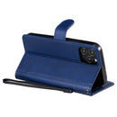 For iPhone 12 / 12 Pro Solid Color Horizontal Flip Protective Leather Case with Holder & Card Slots & Wallet & Photo Frame & Lanyard(Blue)