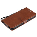 For iPhone 12 Pro Max Solid Color Horizontal Flip Protective Leather Case with Holder & Card Slots & Wallet & Photo Frame & Lanyard(Brown)