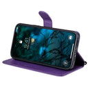 For iPhone 12 Pro Max Solid Color Horizontal Flip Protective Leather Case with Holder & Card Slots & Wallet & Photo Frame & Lanyard(Purple)