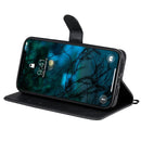 For iPhone 12 Pro Max Solid Color Horizontal Flip Protective Leather Case with Holder & Card Slots & Wallet & Photo Frame & Lanyard(Black)